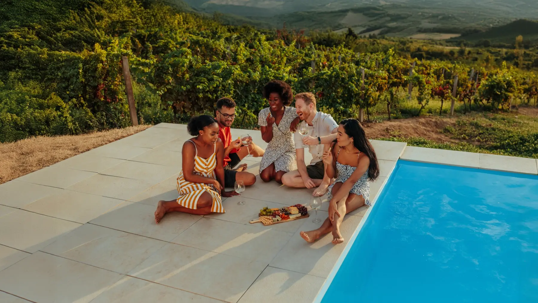 hanging out by the pool hanging out by the pool