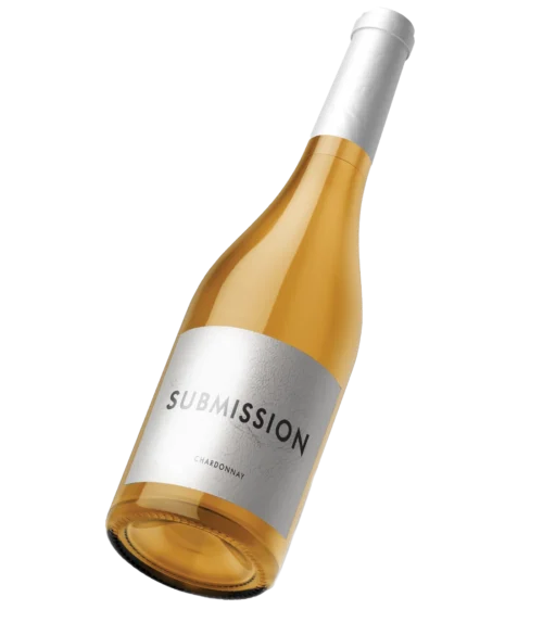 Submission Chardonnay slanted bottle